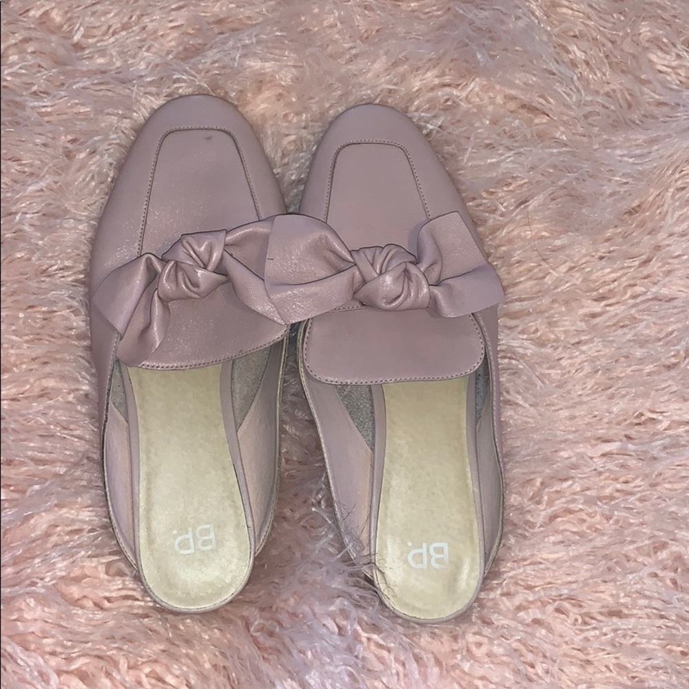 BP Pink Bow Maddy mules